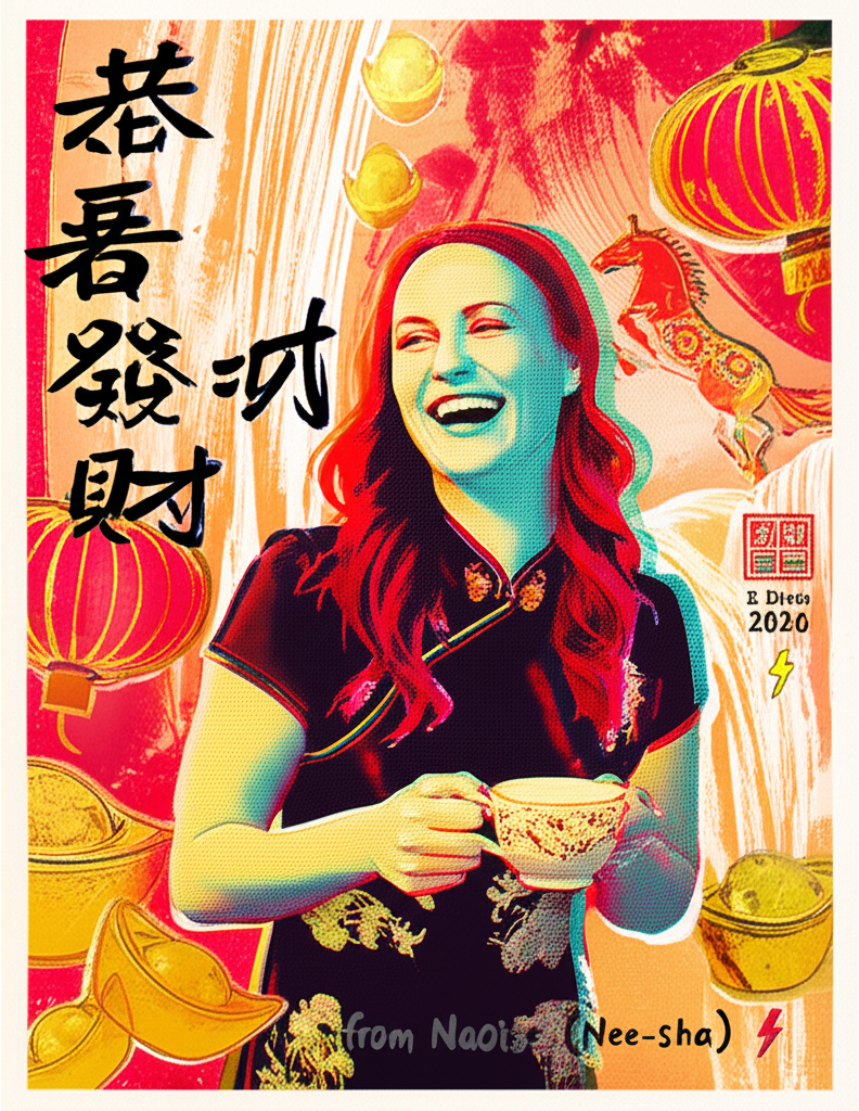 My CNY greeting card — 恭喜發財 from Naoise (Nee-sha) ⚡
